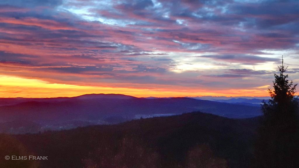 Sonnenaufgang am Lusen (1.373 m)