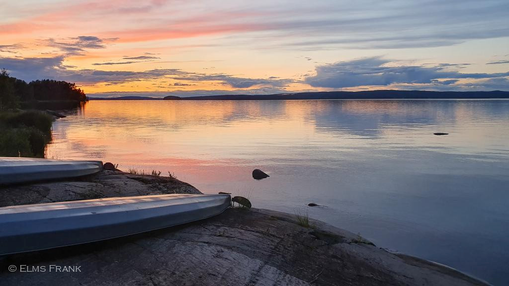 Sonnenuntergang am Glasfjorden