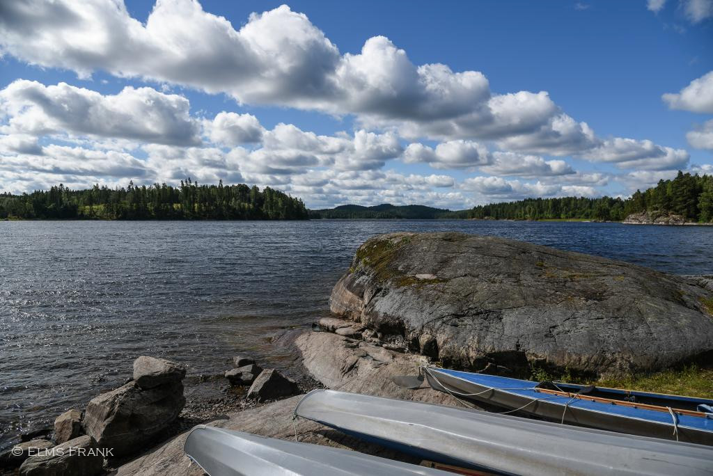 Paddelrast am Västra Silen